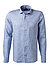 Hemd, Tailored Fit, Reines Leinen, bleu meliert - bleu