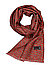 Schal, Seide, rubinrot gemustert - rubinrot