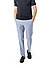 Hose, Slim Fit, Schurwolle-Baumwolle, hellblau meliert - hellblau