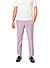 Hose, Slim Fit, Schurwolle-Baumwolle, rosa  meliert - rosa