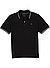 Polo-Shirt, Baumwoll-Shirt, schwarz - schwarz
