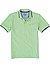Polo-Shirt, Baumwoll-Piqué, grün meliert - mintgrün