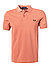 Polo-Shirt, Baumwoll-Piqué, orangerosa - altrosa-dunkelgrün