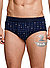 Slips, Baumwolle, navy-blau gemustert - navy