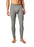 Lange Unterhose, Baumwoll-Stretch, grau meliert - grau