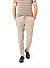 Bundfaltenhose, Slim Fit, Leinen, dunkelbeige - dunkelbeige