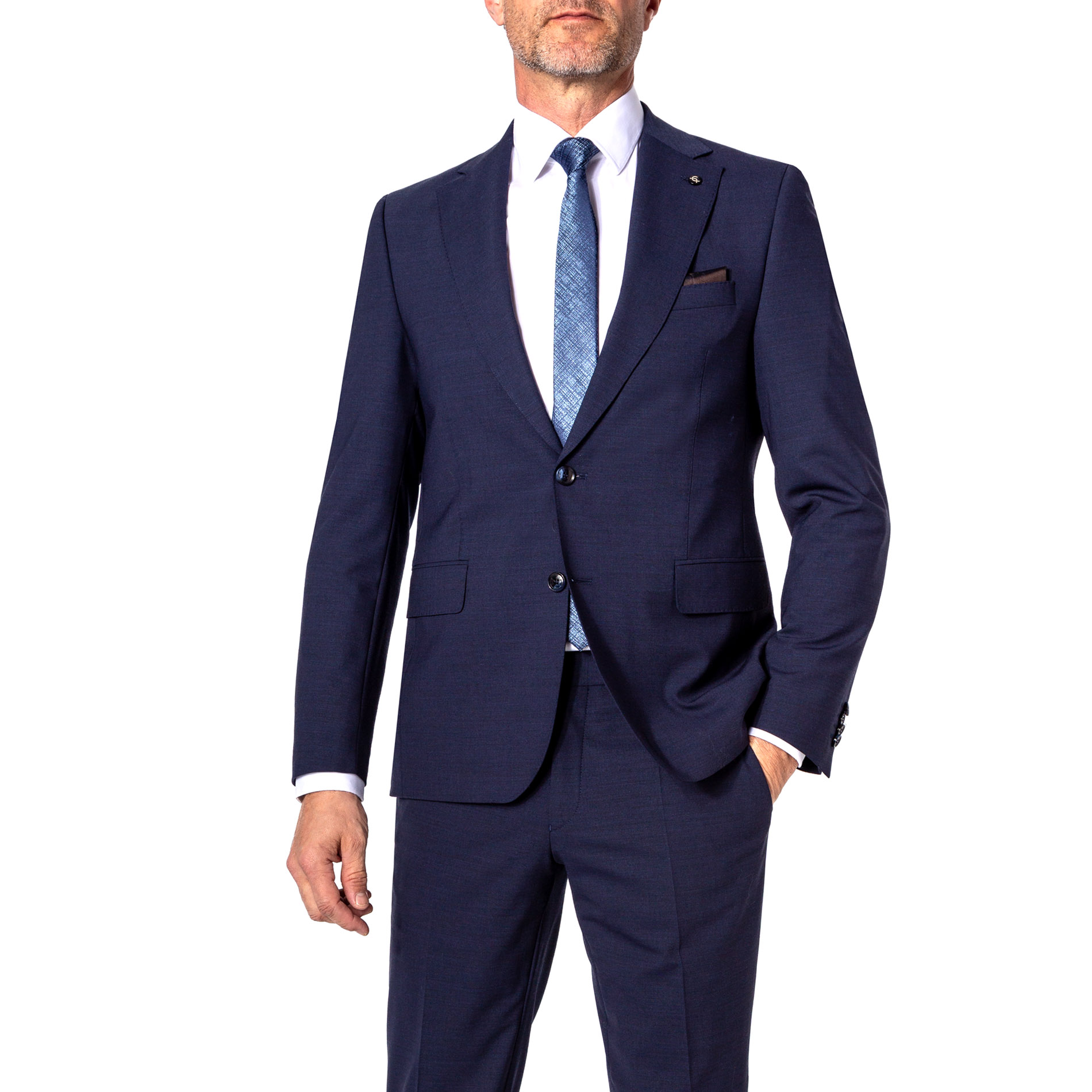 Carl Gross Herren Sakko blau Wolle