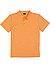 Polo-Shirt, Bio Baumwoll-Jersey, orange meliert - mandarine