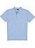 Polo-Shirt, Bio Baumwoll-Jersey, hellblau meliert - hellblau