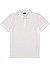 Polo-Shirt, Bio Baumwoll-Jersey, weiß meliert - weiß