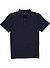 Polo-Shirt, Bio Baumwoll-Jersey, dunkelblau meliert - nachtblau