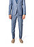 Hose Melwin, Slim Fit, Mikrofaser, blau - blau