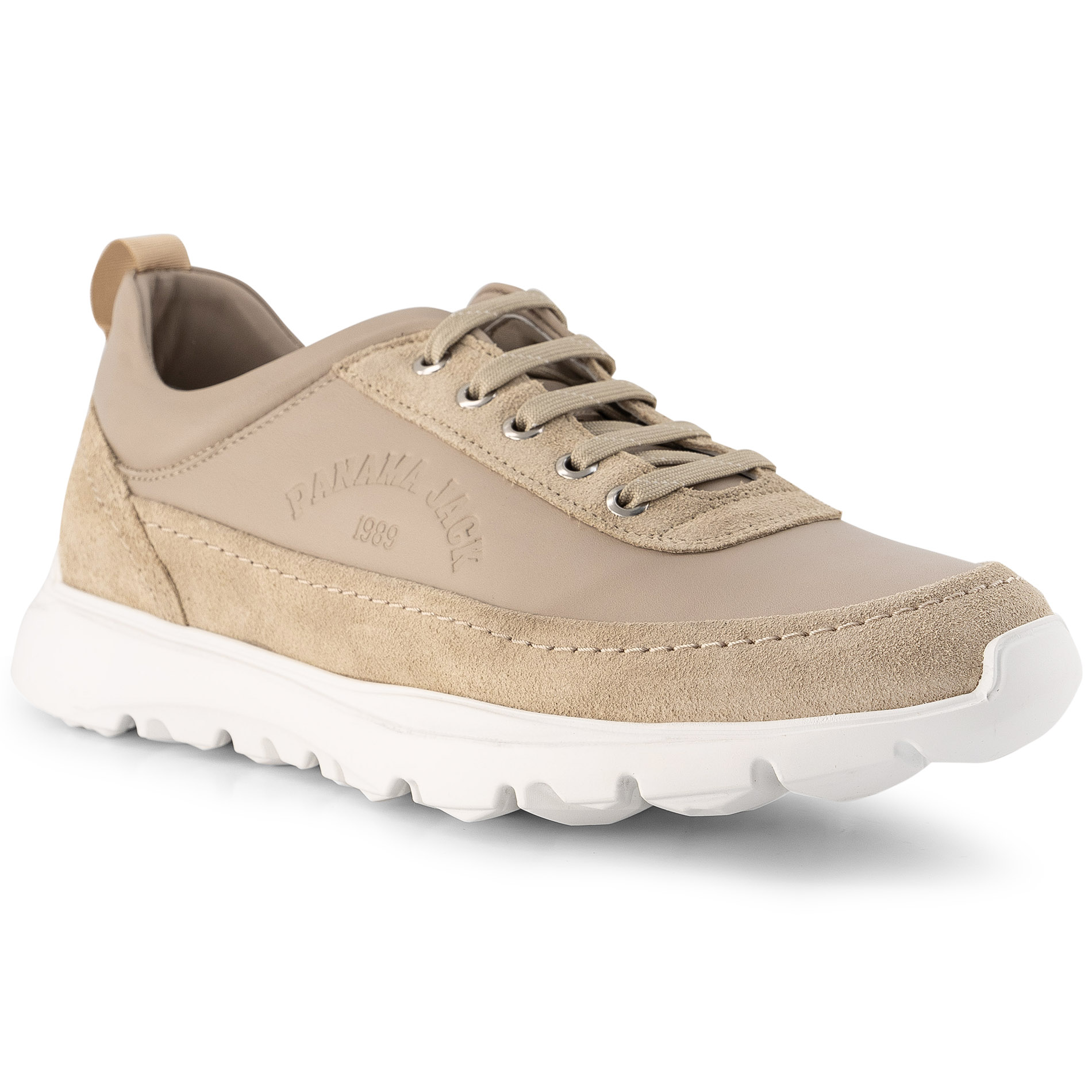 Panama Jack Herren Sneaker beige Glattleder