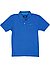 Polo-Shirt, Regular Fit, Baumwoll-Piqué, mittelblau - violettblau