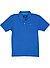 Polo-Shirt, Regular Fit, Baumwoll-Piqué, mittelblau - violettblau