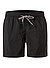 Badeshorts, Mikrofaser, schwarz - schwarz