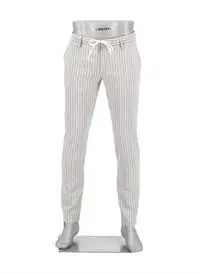 Alberto Slim Fit Jump Linen Stripe 30371925/048