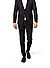 Hose, Slim Fit, Schurwolle-Leinen, anthrazit meliert - anthrazit