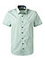 Kurzarmhemd, Body Fit, Baumwoll-Stretch, grün - grün