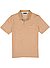 Polo-Shirt, mercerisierte Baumwolle, hellbraun meliert - hellbraun