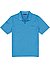 Polo-Shirt, mercerisierte Baumwolle, blau meliert - blau
