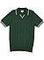 Polo-Shirt, Baumwoll-Strick, dunkelgrün - dunkelgrün