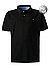 Polo-Shirt, Big&Tall, Supima Baumwolle, schwarz - schwarz