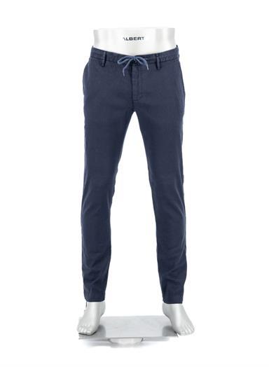 Hose Jump, Slim Fit, Leinen, nachtblau