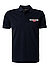 Polo-Shirt, Regular Fit, Baumwoll-Piqué, schwarz - schwarz