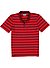 Polo-Shirt, Baumwolle mercerisiert, rot gestreift - rot
