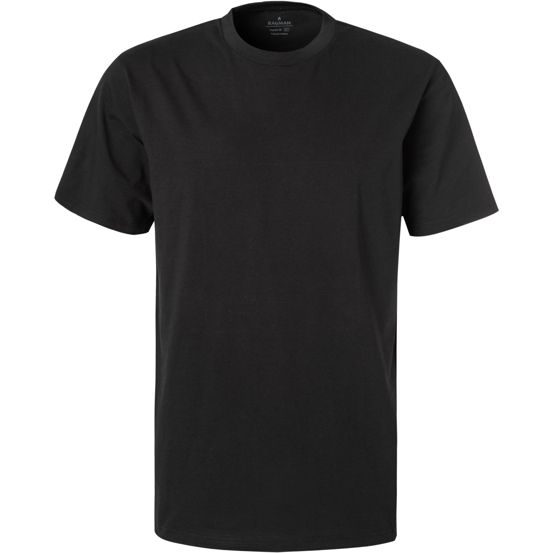 RAGMAN Herren T-Shirt schwarz