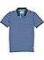 Polo-Shirt, Baumwoll-Piqué, navy-hellblau gestreift - hellblau-blau