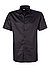 Kurzarmhemd, Baumwoll-Stretch, schwarz - schwarz