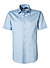 Kurzarmhemd, Baumwoll-Stretch, hellblau - hellblau