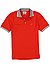 Polo-Shirt, Slim Fit, Baumwoll-Piqué, rot - rot