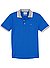 Polo-Shirt, Slim Fit, Baumwoll-Piqué, blau - blau