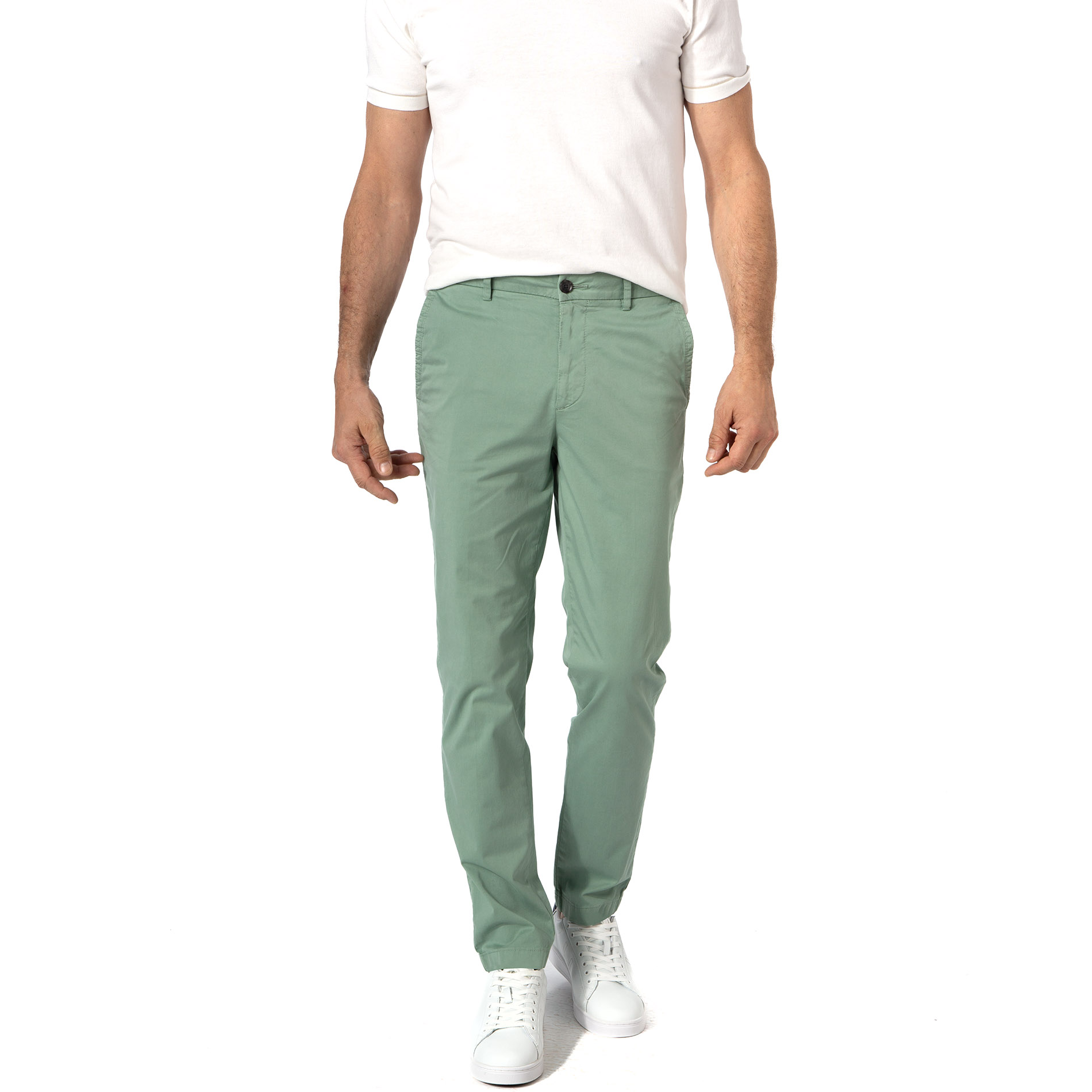 BOSS Black Herren Hose grün Slim Fit