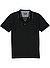 Polo-Shirt, Bio Baumwoll-Piqué, schwarz - schwarz