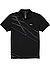 Polo-Shirt, Regular Fit, Baumwoll-Piqué, schwarz gemustert - schwarz