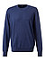 Pullover, Merinowolle extrafein, blau - nürnbergerblau