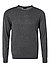 Pullover, Merinowolle-Seide, anthrazit - anthrazit