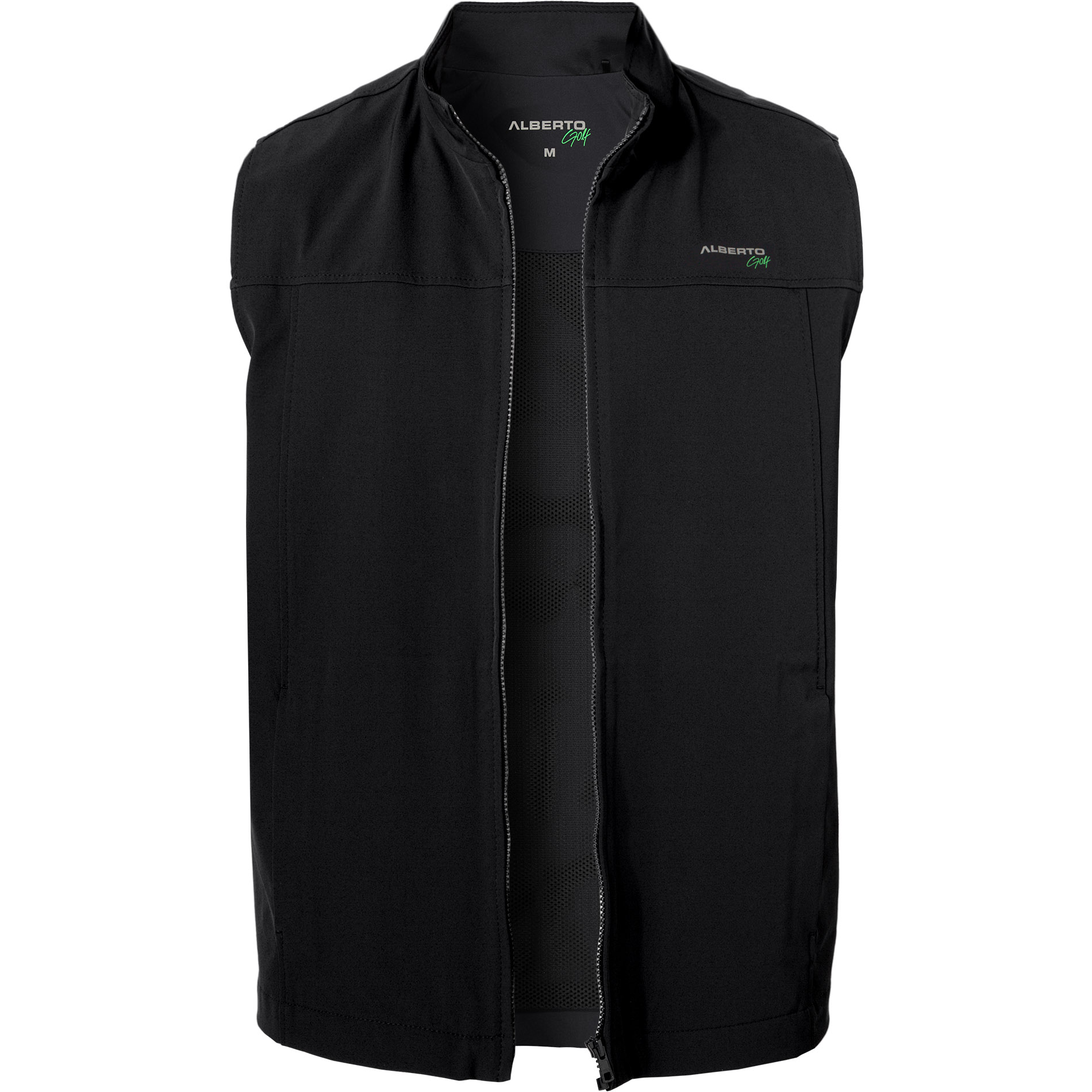 Alberto Golf Herren Golfweste schwarz 3xDry unifarben