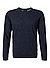 Pullover, Body Fit, Baumwolle, marine - marine