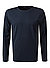 Longsleeve, Baumwoll-Modal, marine - marine