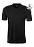 T-Shirts, Modern Fit, Baumwolle, schwarz - schwarz