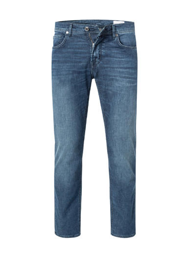 Jeans, Regular Fit, Baumwoll-Stretch, dunkelblau