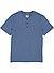 T-Shirt, Bio Baumwolle, blau - blau