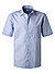 Kurzarmhemd, Comfort Fit, Baumwolle, bleu-weiß kariert - bleu