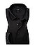 Hemd, Super Slim Fit, Baumwoll-Stretch, Extra langer Arm, schwarz - schwarz