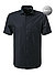 Kurzarmhemd, Modern Fit, Baumwoll-Stretch Climate Control, schwarz - schwarz